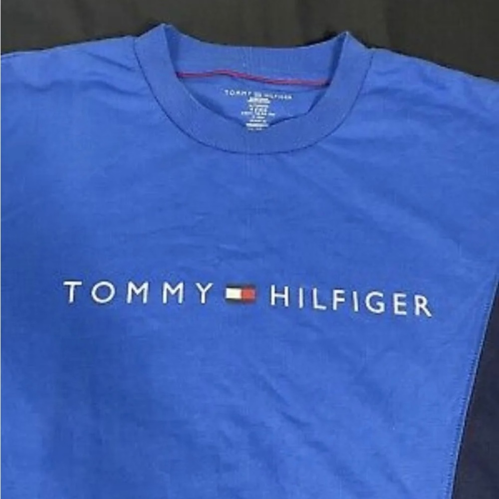 NWT Tommy Hilfiger Mens Blue Sleep Sweatshirt Size XL - Picture 3 of 7